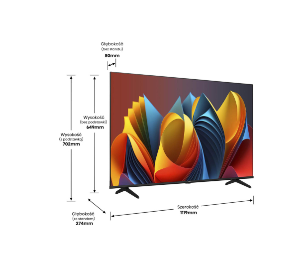 Hisense 50E7NQ 50" QLED 4K VIDAA Dolby Vision Dolby Atmos - 1246959 - zdjęcie 5